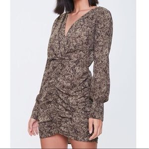 Forever 21 Snakskin Print Mini Dress